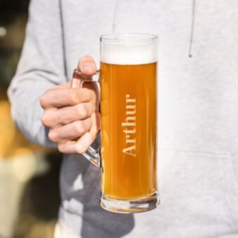 Personalised Beer Glass With Name