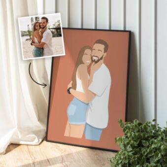 Poster personalizzabile con illustrazione