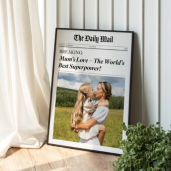 Personalised Newspaper Poster