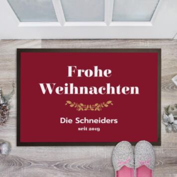 Fußmatte mit 4 Zeilen - Design