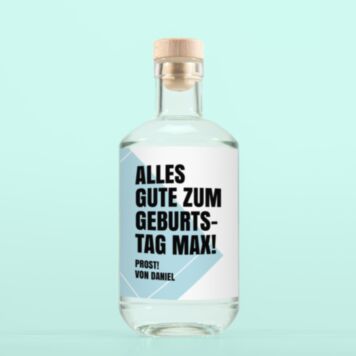 Personalisierbarer Gin mit Text - Design