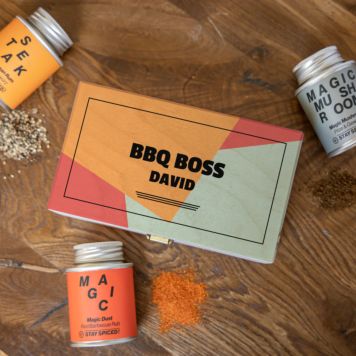 Gewürzbox Set mit Text - Design