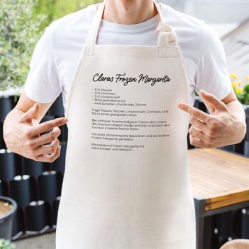 Personalisierbare Kochschürze mit Rezept - Design