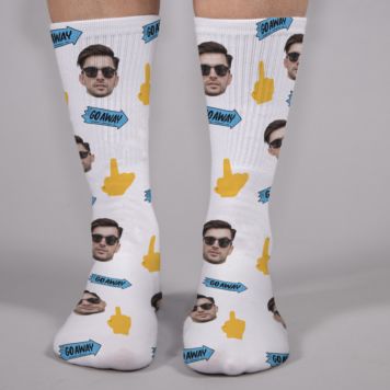 Personalisierbare Socken mit Gesicht und Hintergründen - Design