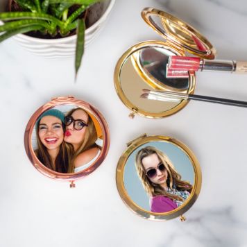Personalisierbarer Taschenspiegel mit Foto - Design